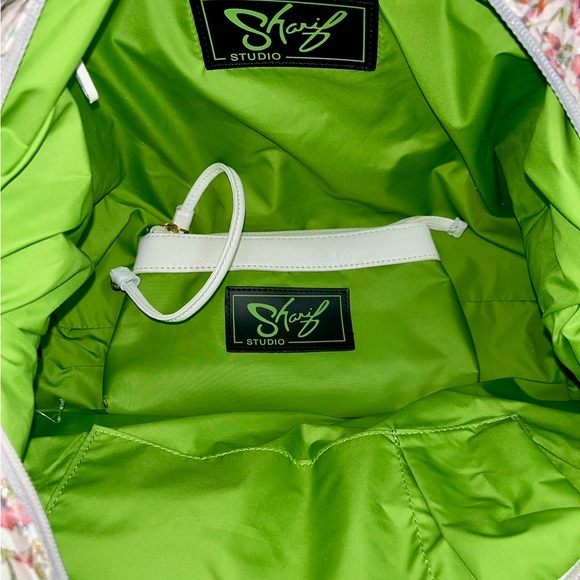 Sharif 3 Pcs. Floral and Green Sequin Bag Set NWT - Picture 7 of 7